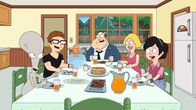 American Dad! – (v.l.n.r.) Roger; Steve; Klaus; Stan; Francine; Hayley