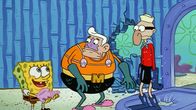 SpongeBob Schwammkopf – L-R: SpongeBob, Mermaid Man, Barnacle Boy