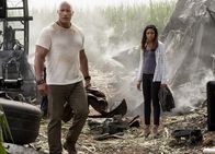 Rampage – Davis Okoye (Dwayne 'The Rock' Johnson), Dr. Kate Caldwell (Naomie Harris).