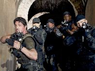 The Expendables – Sylvester Stallone (Barney 'The Schizo' Ross), Jet Li (Yin Yang), Randy Couture (Toll Raod), Terry Crews (Hale Caesar), Jason Statham (Lee Christmas).
