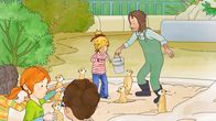 Meine Freundin Conni – Was fressen wohl Erdmännchen? Und wo kommen sie ursprünglich her? Geduldig beantwortet der Zoowärter die Fragen Connis und ihrer Kindergartenfreunde.