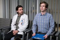 The Good Doctor – L-R: Dr. Asher Wolke (Noah Galvin), Dr. Shaun Murphy (Freddie Highmore)
