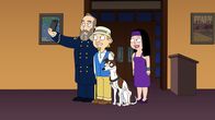 American Dad! – (v.l.n.r.) James A. Garfield; Jeff; Fleabiscuit; Hayley