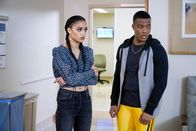 All American – Samantha Logan (Olivia Baker), Daniel Ezra (Spencer James).