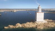 Megapolis – Der monumentale Leuchtturm "Pharos von Alexandria" zählt zu den sieben Weltwundern der Antike.