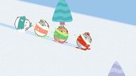 Molang – Molang und Piu Piu nehmen Skiunterricht.