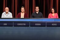 Gefragt - Gejagt – Die Kandidat:innen (v.l.n.r.): Jan Naumann, Christin Follert, Robin Katthöfer und Heike Henrich.