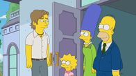 Die Simpsons – (v.l.n.r.) Bode Wright; Lisa; Marge; Homer