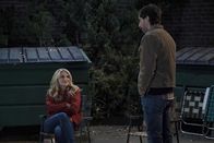 B Positive – Gina Dabrowski (Annaleigh Ashford, l.); Drew Dunbar (Thomas Middleditch, r.)