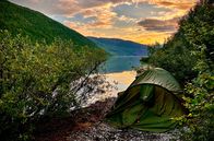 Mit dem Zug ... – Unter freiem Himmel in wilder Natur: Zelten ist in Norwegen fast überall erlaubt.
