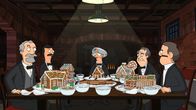 Bob's Burgers – Randolph (r.), Bob (2.v.l.), Mr. Fischoeder (3.v.l.), August (2.v.r.), Samuel (r.)