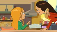 Power Sisters – Wendy erklärt Marine, dass man sich im Zeltlager gesund ernähren muss.