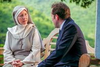 Death in Paradise – Picture shows: Sister Anne (GEMMA JONES) and DI RIchard Poole (BEN MILLER)