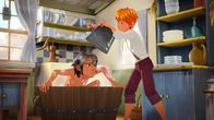 Tom Sawyer – Huck soll auf Tante Pollys Wunsch ein Bad nehmen. Und Tom ist gleich mit dem Wassereimer zur Stelle.