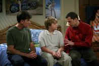 Two and a Half Men – L-R: Charlie Harper (Charlie Sheen), Jake Harper (Angus T. Jones), Alan Harper (Jon Cryer).