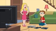 American Dad! – Francine, l.; Steve, r.