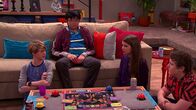 Henry Danger – L-R: Henry Hart (Jace Norman), Oliver Pook (Matthew Zhang), Bianca (Maeve Tomalty), Jasper Dunlop (Sean Ryan Fox)