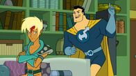Drawn Together – L-R: Xandir P. Wifflebottom, Captain Leslie Hero