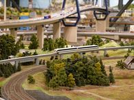 Die Modellbauer - Das Miniatur Wunderland – Train on the railway line between Hamburg and Scandinavia.