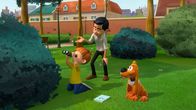 Bobby & Bill – Bobby ist mit Papa und Bill im Park um Vögel zu beobachten.
