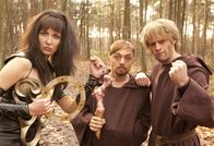 Switch Reloaded – (4. Staffel) - Raue Gesellen: Xena (Constanze Behrends, l.), Gladius (Bernhard Hoecker, M.) und Lasko (Max Giermann, r.)