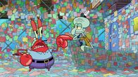 SpongeBob Schwammkopf – L-R: Mr. Krabs, Squidward