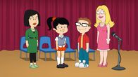 American Dad! – L-R: Hiko, Akiko, Steve, Francine