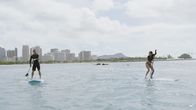Hawaii Five-0 – Auch privat im ewigen Wettstreit: Tani Rey (Meaghan Rath, r.) und Steve McGarrett (Alex O'Loughlin, l.) ...