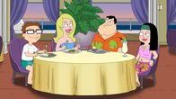 American Dad! – v.li.: Steve, Isabella, Stan, Hayley
