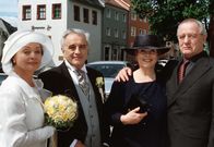 Der zweite Frühling – (von links nach rechts) Hanne (Nadja Tiller), Georg (Michael Degen), Barbara (Ursula Karusseit) und Edzard (Jürgen Hentsch).
