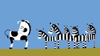 Animanimals – Das Zebra merkt, dass es beobachtet wird.