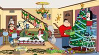 American Dad! – L-R: Klaus, Steve, Francine, Roger, Stan, Hayley