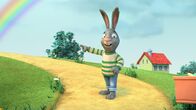 Pip und Posy – Pip hat einen tollen Regenbogen entdeckt und glaubt fest daran, dass am Ende des Bogens ein Schatz versteckt ist.