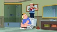 Family Guy – Bei einem dringenden Geschäft, wird Chris (l.) von einem Unbekannten gestört ...
