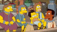Die Simpsons – (v.l.n.r.) Barnabas; Modus; Lennus; Obeseus; Carlum