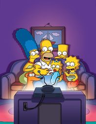 Die Simpsons – (28. Staffel) - Die Simpsons sind eine nicht alltägliche Familie: Maggie (M.), Marge (l.), Lisa (r.), Homer (2.v.l.) und Bart (2.v.r.) ...
