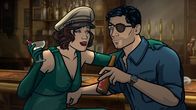 Archer – ARCHER -- "Season 9, Episode 1 -- Pictured (l-r): Charlotte Vandertunt (voice of Judy Greer), Sterling Archer (voice of H. Jon Benjamin). CR: FXX