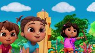 Dora – v.li.: Guillermo, Isabella, Dora