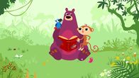 StoryZoo – (L-R): Pepper the Parrot, Bax the bear, Toby the monkey