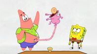 Die Patrick Star Show – v.li.: Patrick, Patrick's stomach, SpongeBob