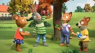 Pip und Posy – Aufwärmen für das Superball-Spiel mit den Freunden.