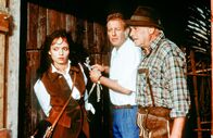 Der Bergdoktor – (v.li.): Iris Junik (Mercedes), Gerhart Lippert (Dr. Thomas Burgner), Walther Reyer (Dr. Pankraz Obermayr).