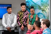 Black-ish – (v.li.): Allen Maldonado (Curti), Marcus Scribner (Andre ‚Junior‘ Johnson jr.), Geffri Maya (Zion), Anthony Anderson (Andre ‚Dre‘ Johnson), Jeff Meacham (Josh).