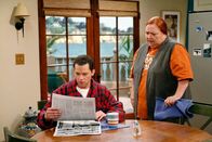 Two and a Half Men – Alan Harper (Jon Cryer), Berta (Conchata Ferrell).