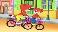 Fix & Foxi – Fix und Foxi fahren Fahrrad.