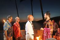 Hotel Impossible – Host Anthony Melchiorri gets lei'd, as seen on Travel Channel's Hotel Impossible.