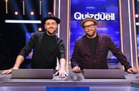 Quizduell - Olymp – Die Kandidaten des Teams "Songpoeten": Die Musiker Max Mutzke (l.) und Gregor Meyle (r.).