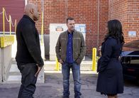Navy CIS: L.A. – "Where Everybody Knows Your Name" - Pictured: LL COOL J (Special Agent Sam Hanna), Chris O\'Donnell (Special Agent G. Callen) and Nia Long (Executive Assistant Director Shay Mosley). NCIS partners with the FBI after a Marine is murdered by a rare nerve gas. Also, Deeks shares his dream to quit law enforcement and open a bar, on NCIS: LOS ANGELES, Sunday, May 6 (9:00-10:00 PM, ET/PT) on the CBS Television Network. Photo: Bill Inoshita/CBS Ã?