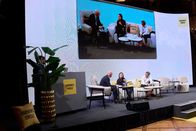 Darwin's Circle – Moderator Wolfang Geier (ORF), Katrin Suder (Unternehmensberaterin und Ex-Staatssekretärin im deutschen Verteidigungsministerium), Benedikt Franke (Chief Executive Officer, Münchner Sicherheitskonferenz).
