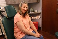 Dr. Pimple Popper – April smiles as she shows off her thinner, smoother, lipoma-free arms.